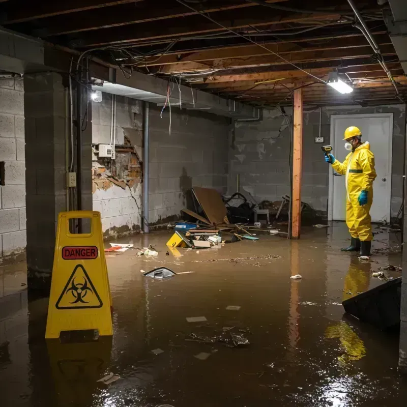 Flooded Basement Electrical Hazard in Chaffee County, CO Property