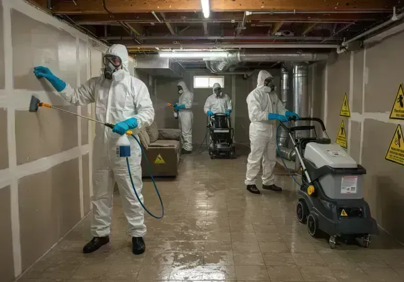 Basement Moisture Removal and Structural Drying process in Chaffee County, CO